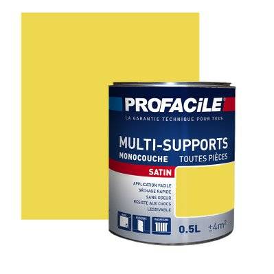 Peinture intérieure multi-supports, PROFACILE 0.5 litre Jaune de Cobalt - 140_1131 - 3700070116744