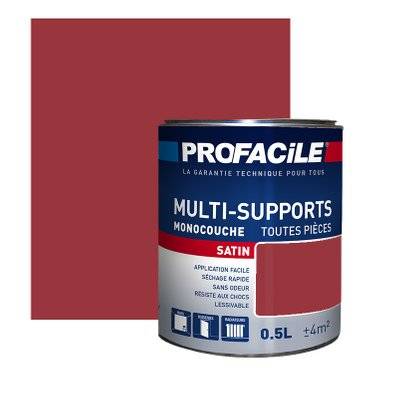 Peinture intérieure multi-supports, PROFACILE 0.5 litre Rouge Highlands - 140_1123 - 3700070116706