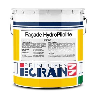 Peinture professionnelle hydro pliolite, protection et décoration façades extérieures, HYDRO FACADE - ECRAN 77 15 litres Blanc - 50_406 - 3700070115808