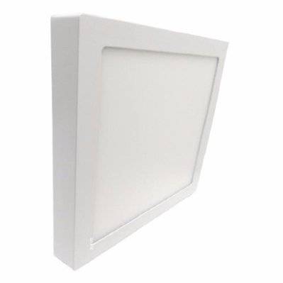 Plafonnier LED Carré 24W 220V - Blanc Froid 6000K - 8000K - SILAMP - P3-Q24W_WH - 7426924036193