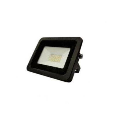 Projecteur LED Extérieur 20W IP65 Noir - Blanc Froid 6000K - 8000K - SILAMP - FE73-20W_WH - 0643845372835