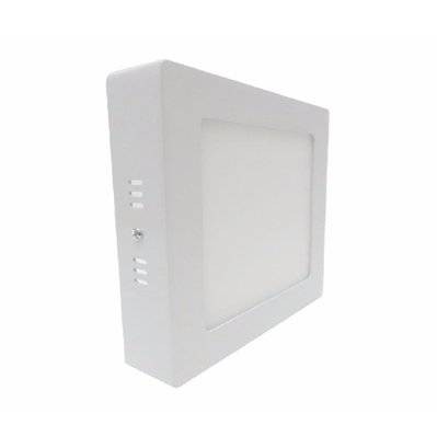 Plafonnier LED Carré 12W 220V - Blanc Froid 6000K - 8000K - SILAMP - PL60-12W_WH - 7426836789026