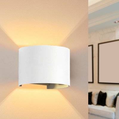 Applique Murale Blanche LED 6W IP54 Rond - Blanc Chaud 2300K - 3500K - SILAMP - 7463_WW - 7426924046062