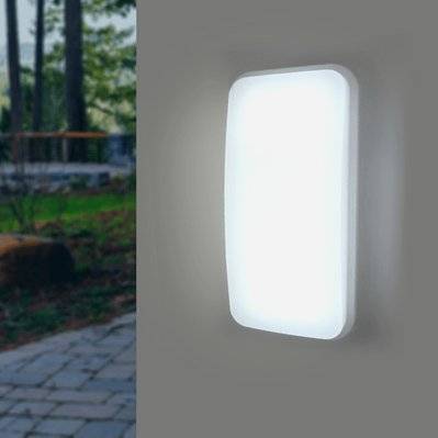 Applique LED Murale 20W Rectangulaire IP65 - Blanc Froid 6000K - 8000K - SILAMP - MPL-16-20W_WH - 7426924040435