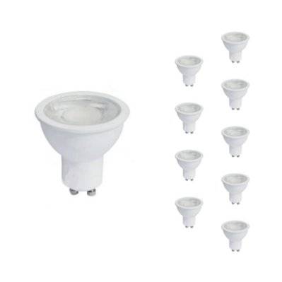 Ampoule LED GU10 8W 220V PAR16 COB (Pack de 10) - Blanc Froid 6000K - 8000K - SILAMP - P-M10-GU10-8W_WH - 7426924038951