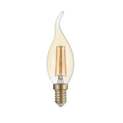 Ampoule LED E14 4W Flamme Filament Dimmable C35 - Blanc Chaud 2300K - 3500K - SILAMP - E14-1416_WW - 0712221368707