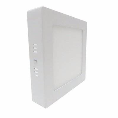 Plafonnier LED Carré 18W 220V - Blanc Froid 6000K - 8000K - SILAMP - PL90-18W_WH - 7426924036261