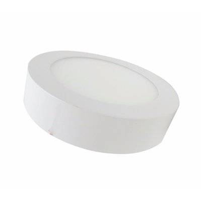 Plafonnier LED Rond 12W 220V - Blanc Froid 6000K - 8000K - SILAMP - PL1-12W_WH - 7426924036216