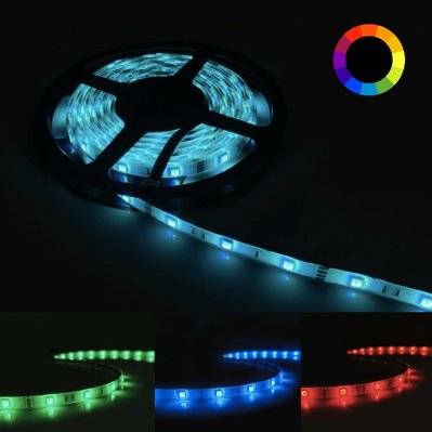 Ruban LED RGB 12V 5M 5050 IP44 30LED/m - SILAMP - 5M5050RGB-30IP44 - 7426836788784
