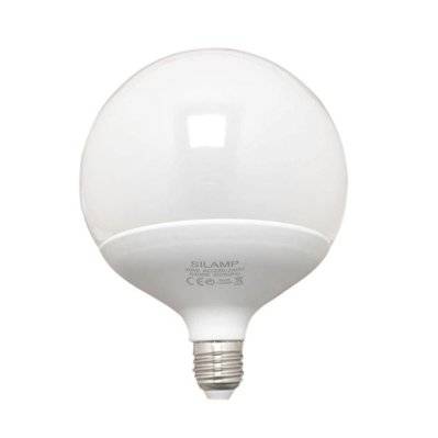 Ampoule LED E27 25W 220V G140 300° Globe - Blanc Froid 6000K - 8000K - SILAMP - L101-G140-25W_WH - 0672168048707