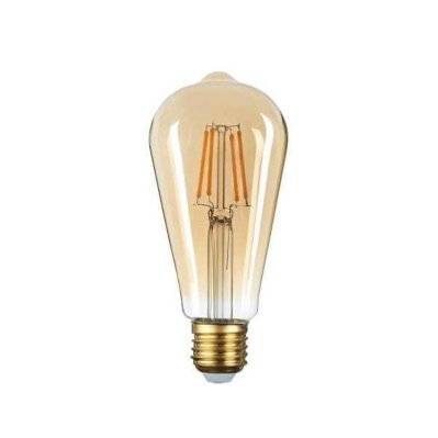 Ampoule LED E27 Filament 6W ST64 Edison - Blanc Chaud 2300K - 3500K - SILAMP - 1306_WW - 7426924082190