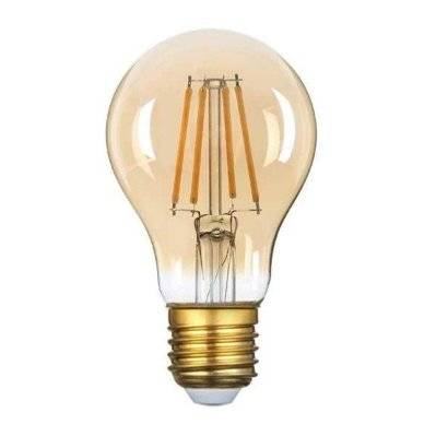 Ampoule LED E27 Filament 8W A60 - Blanc Chaud 2300K - 3500K - SILAMP - E27-1796_WW - 0712221368752