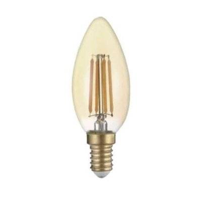 Ampoule LED E14 Filament 4W C35 Bougie - Blanc Chaud 2300K - 3500K - SILAMP - 1490_WW - 7426924081100