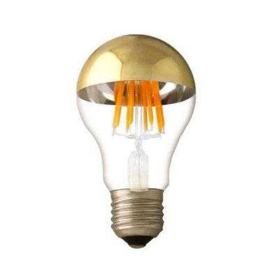 Ampoule LED E27 Filament 7W A60 Reflet Or - Blanc Chaud 2300K - 3500K - SILAMP - 1896_WW - 7426924084347