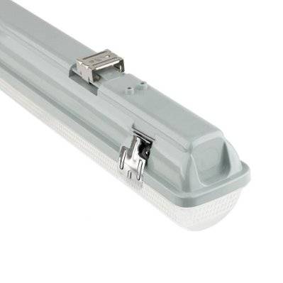 Réglette LED étanche double pour Tubes LED T8 60cm IP65 (boitier vide) - SILAMP - NOTUBI-P9-60 - 7426924082688