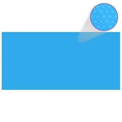 vidaXL Bâche de piscine rectangulaire 450 x 220 cm PE Bleu - 90677 - 8718475907329