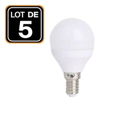 Lot de 5 Ampoules LED 4W E14 Blanc Chaud - 833 - 3800156614536