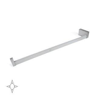 Barre de penderie armoire lumière Blanc LED réglable 708-858 mm, batterie amovible, capteur de mouvement, Aluminium, Anodisé mat