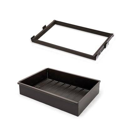 Emuca Kit de tiroir et cadre de coulissage en métal pour armoires Moka, fermeture souple, réglable, module de 600mm, Acier et - 7087913 - 8432393010946