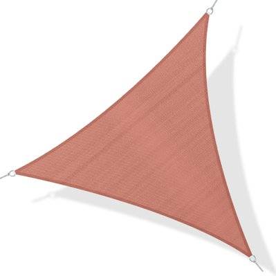 Voile d'ombrage 4x4x4m triangulaire rouille - 01-0656 - 3662970016114