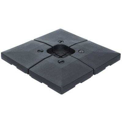 Lot de 4 poids de lestage carré HDPE noir - 84D-048 - 3662970044582