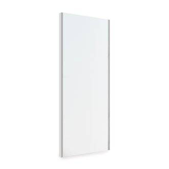 Emuca miroir extractible pour l'intérieur de l'armoire, réglable, 340 x 1000 mm, gris métallisé.