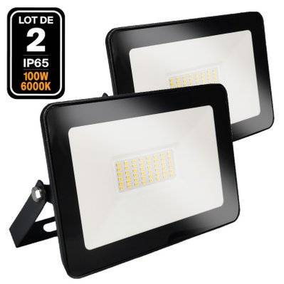 2 Projecteurs LED 100W Ipad Blanc froid 6500K Haute Luminosité - 2427 - 7141269339449