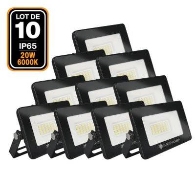 10 Projecteurs LED 20W Ipad Blanc froid 6500K Haute Luminosité - 2474 - 9508279218733