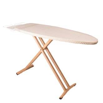 Table à repasser design naturel TAIGA crème bois 91cm
