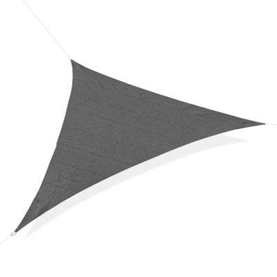 Voile d'ombrage triangulaire grande taille 5 x 5 x 5 m HDPE - 840-231 - 3662970078488