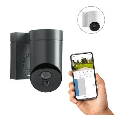 Outdoor Camera grise, caméra de surveillance extérieure wifi - 2401563 - 3660849542962