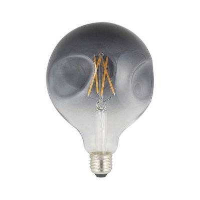Ampoule LED Globe - E27 - 6 W - Ø 12,5 cm - blanc chaud - verre fumé - 3700619423722 - 3700619423722