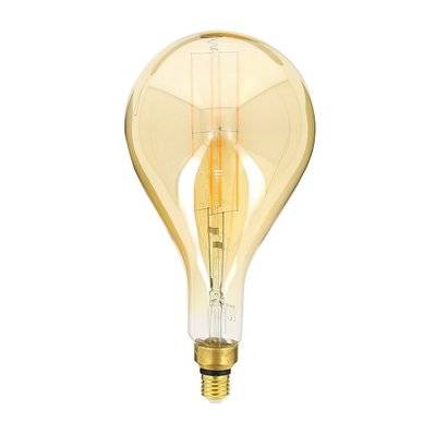 Ampoule LED Goutte dimmable - E27 - 8 W - blanc chaud - verre ambré - 3700619418544 - 3700619418544