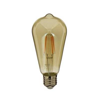 Ampoule LED Edison - E27 - 4 W - blanc chaud - verre fumé - 3700619419213 - 3700619419213