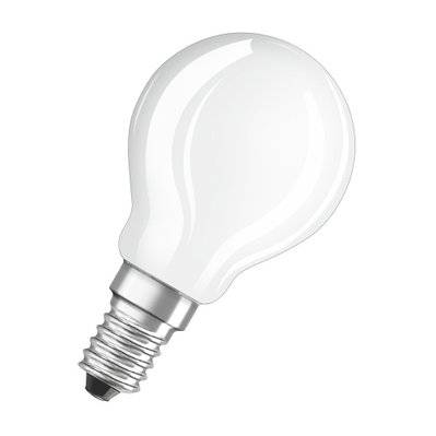 Ampoule LED sphérique dépolie P40 - E14 - 4 W - blanc chaud - 4052899959316 - 4052899959316
