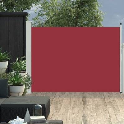 vidaXL Auvent latéral rétractable de patio 100x500 cm Rouge - 48385 - 8719883766225