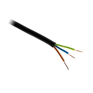 Câble d'alimentation électrique U1000R2V 3G6 Noir - 100m - 117065 - 3545411170654