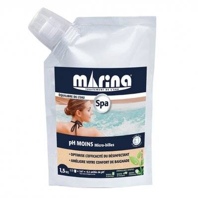 pH moins micro-billes pour spa 1,5 kg - Marina Spa - 19533 - 3521680247150