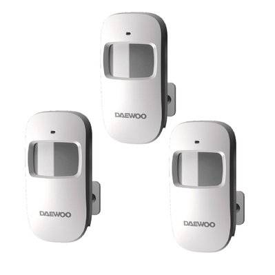 DAEWOO Pack 3 détecteurs de mouvement WMS501 - WMS501P3 - 3760285861532