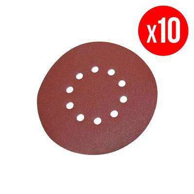 Pack de 10 abrasifs pour tÃªte ronde Ã˜225 mm - grain 120 - 5903802703 - 4046664031598