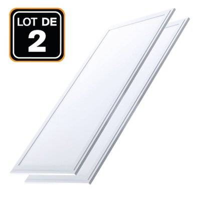 2 Dalles LED 1200x300 40W Blanc Neutre 4000k Haute Luminosité - Plusieurs modèles disponibles - 2452 - 9501286989139