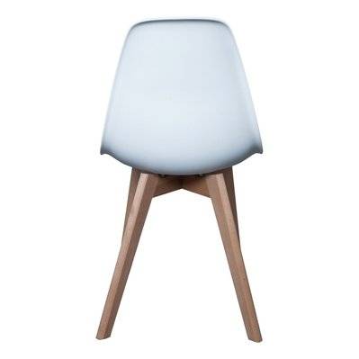 Chaise scandinave Coque - H. 83 cm - Blanc - 700550 - 3662874111632