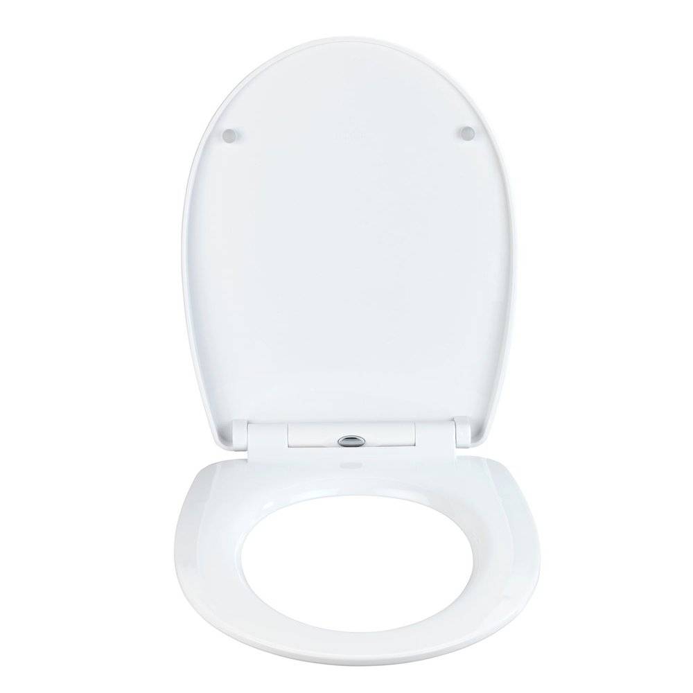 Abattant WC en thermoplast design effet métal Pattern - Gris