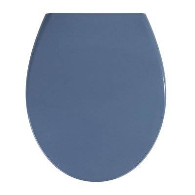 Abattant WC Samos - Abaissement automatique - Duroplastique - Bleu foncé - 385450 - 3665549019943