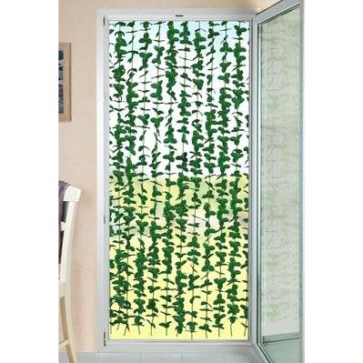 Rideau de porte en plante verte Liane - L. 90 x H. 190 cm - Vert - 385636 - 4008838312452