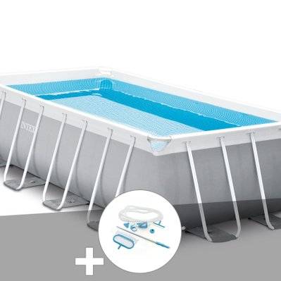 Kit piscine tubulaire Intex Prism Frame rectangulaire 4,88 x 2,44 x 1,07 m + Kit d'entretien - 17158 - 7061252786282