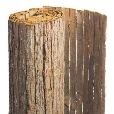 Brise vue en écorces de pin naturel - 6 rouleaux de 1 x 5 m - Jardideco - 18575 - 7061281241868