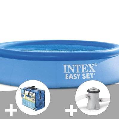 Kit piscine autoportée Intex Easy Set 2,44 x 0,61 m + Bâche à bulles + Épurateur à cartouche - 29575 - 3665872013120