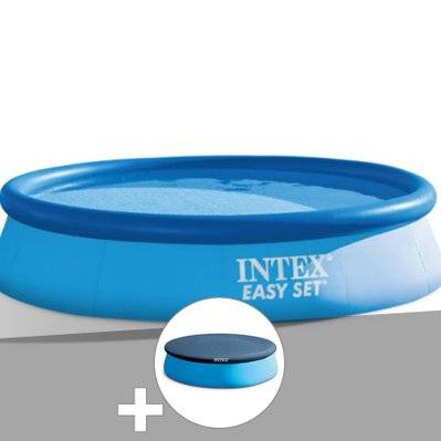 Kit piscine autoportée Intex Easy Set 3,05 x 0,76 m (avec filtration) + Bâche de protection - 15729 - 7111603131671