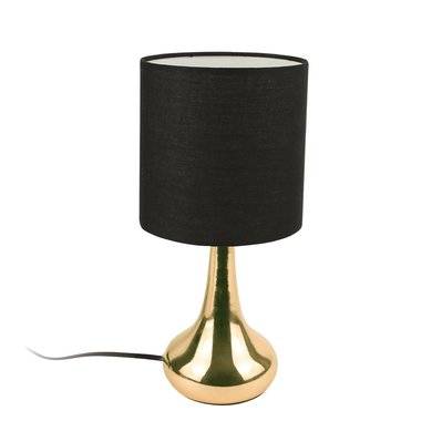 Lampe de chevet design Touch - H. 32 cm - Noir - 701454 - 3665549040701